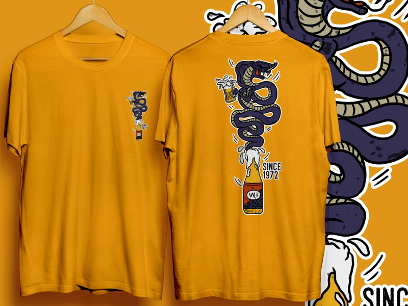 Snake WI t-shirt illustration