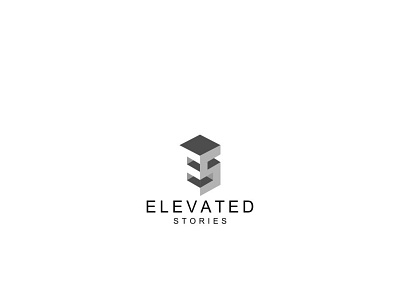 Elevated Stories Logo branding design illustration logo type