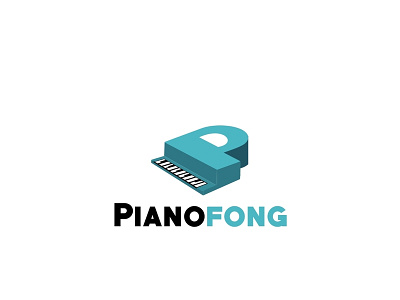 Pianofong clean identity logo new piano plogo