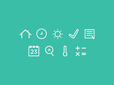 minimal utility icons - wired