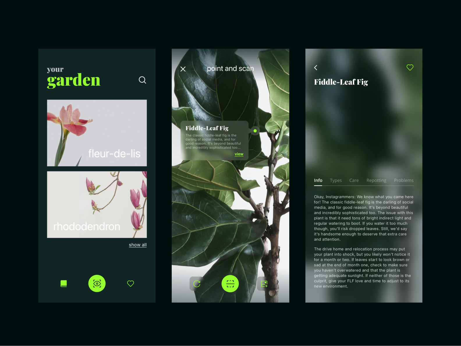 Plant Scanner App by Karina Kashuba for EffectiveSoft on Dribbble