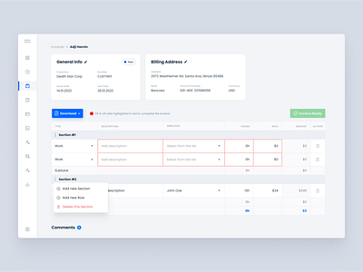 Accounting table accounting app clean dashboard minimalism minimalistic popup summary table ui ux web webdesign