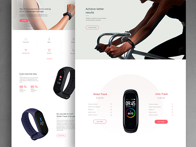 Landing Page. Smart Watch