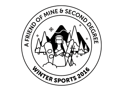 Winter Sports Logo illustrato logo snow sports vector winter