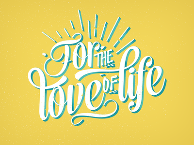 For the love of life colors digital fonts hypster font logo typographic