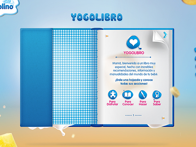 YogoBook book book interface fruits homepage product shot yogolibro yogolino yogurt