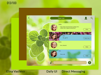 Day 13 Daily Ui Direct Messaging Dribbble