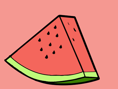 Water Melon illustration image editing photoshop