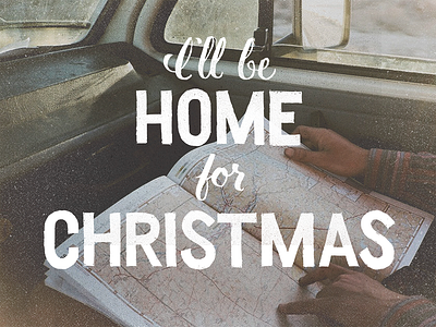 I'll Be Home for Christmas advent christmas hand lettering