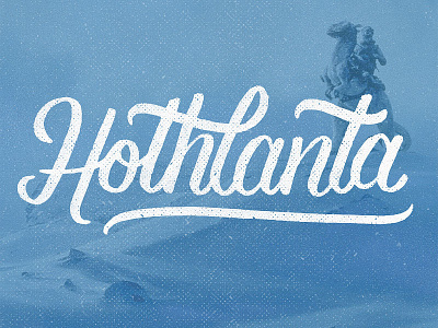 Hothlanta atlanta brushscript handlettering lettering project365 starwars typography