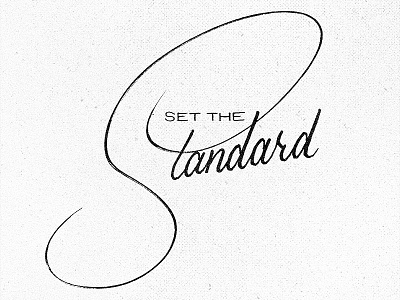 Set the Standard brushscript handlettering lettering project365 typography