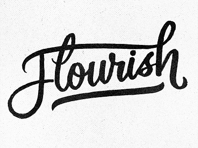 Flourish Friday! brushscript flourishfriday handlettering lettering project365 typography