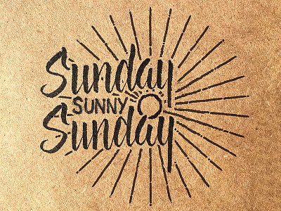 Sundayyyyyyyyy, Sunny Sundayyy brushscript handlettering lettering project365 typography