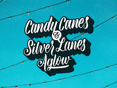 Candy Canes & Silver Lanes Aglow advent brush lettering christmas christmas letters hand lettered advent hand lettered christmas hand lettering script lettering