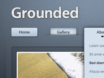 Grounded buttons metal texture theme vegur