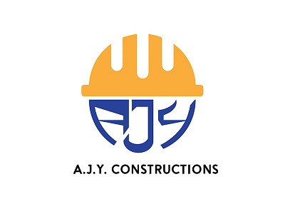 A.J.Y. CONSTRUCTIONS(PROPOSED LOGO) adobe adobeillustrator behance branding construction construction worker constructioncompany design dribbble graphic design graphic artist hat illustration logo realestate