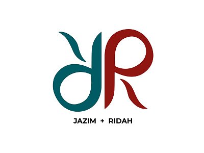 JAZIM + RIDAH adobe behance couplelogo engagement graphic design husbandwife illustration logo