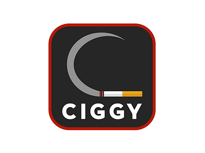 CIGGY LOGO (MOCKUP) adobe advertising behance branding cigarettelogo ciggylogo deliveryapp deliverylogo graphic design illustration logo logoinspirations smoke smokelogo smokerlogo typography