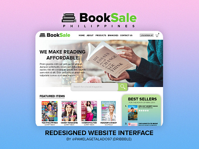 Booksale Philippines Website (Redesigned) by Pamela Getalado on Dribbble