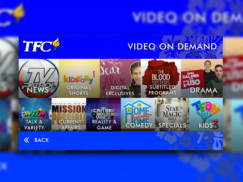 Tfc The Filipino Channel Set Top Box Interface By Pamela Getalado On Dribbble