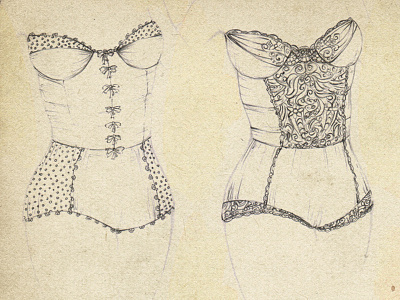 Lingerie item designs app chic eppz girl hand drawn hand drawn interface ui