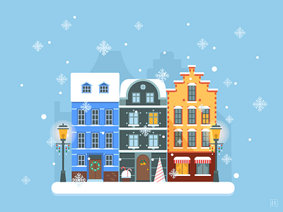 Christmas Mood adobe illustrator christmas design flat illustraion illustration tutorial vector winter