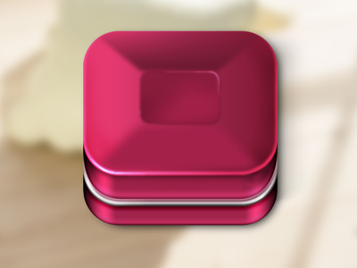 Metal Box box icon metal pink