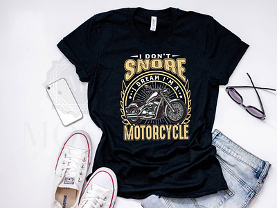 New Motorcycle T-shirt Design With Color Variant