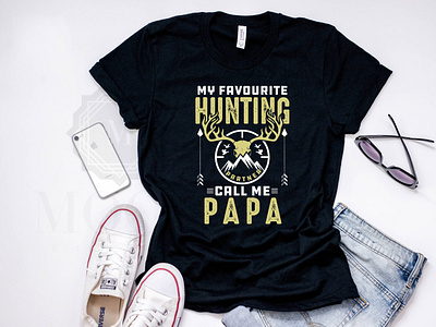 New Hunting T-shirt Design With Dad