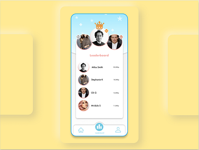 Daily UI - 19 : Leaderboard dailyui design figma skeuomorphism