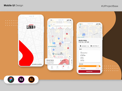 Isuzu Link Mobile Application android app branding design illustration ios logo mobile ui uiux ux