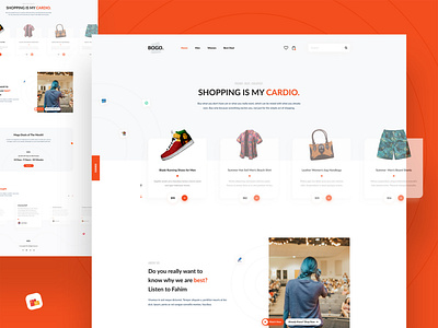 E-commerce Web UIUX Template Design