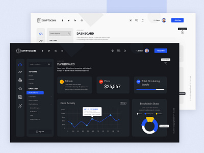 Cryptocoin - clean dashboard ui ux design animation clean crypto dashboard dashboard ui ui ui design ux ux ui web design website