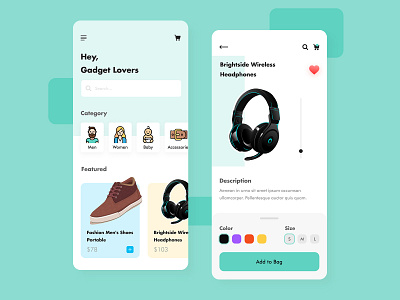 Shoppary - Shop Mobile Apps UI UX Design