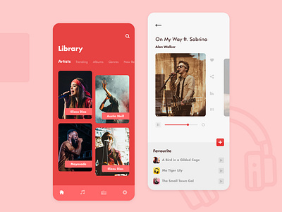 Musicia - Music Player Mobile App Design