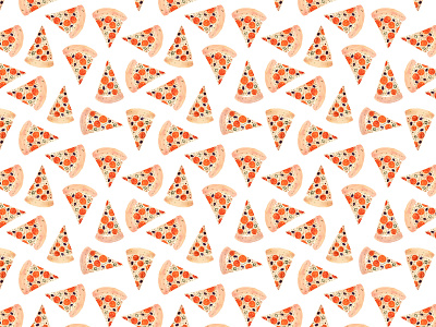 Pizza · Watercolor Pattern illustration pattern surface design watercolor