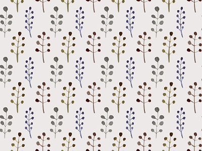 Simple Floral Watercolor Pattern floral illustration pattern surface design watercolor