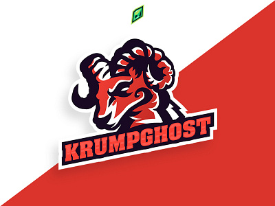 KRUMPGHOST branding design esports esportslogo goat goats illustration logo logo design mascot ram vector