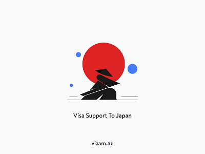 visa support to Japan design icon illustration vector