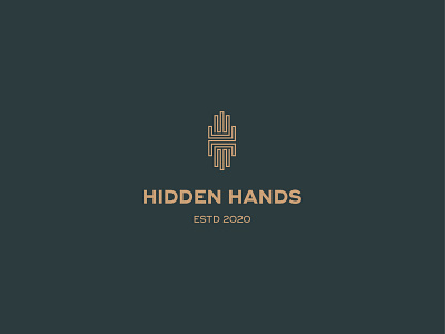 Hidden Hands hand hands hlogo logo logo design logotype monogram