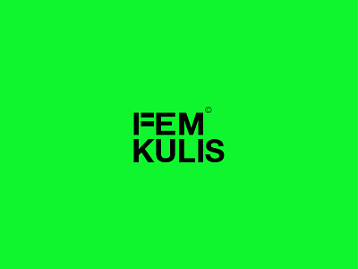Femkulis (Women's rights) design feminine feminist logo typography vector