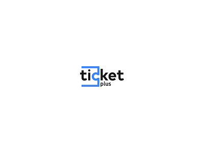 Ticket plus branding design logo