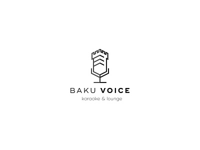 Baku Voice branding design icon logo vector