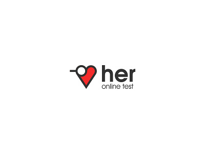 Her (online test) app branding design icon logo