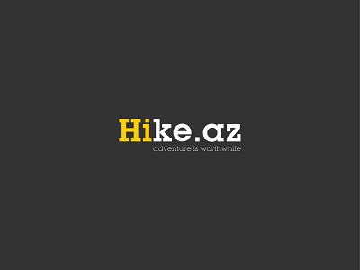 Hike.az branding design logo typography