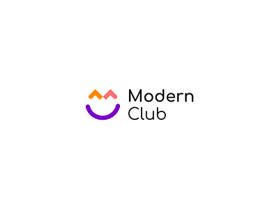 Modern Club app design icon logo