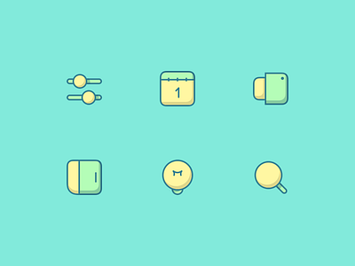 Material Office 6icons