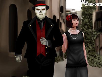 Mafiafell sans x frisk 1920 fanart frans frisk grey london underground mafiafell portraits realism red red and black sans skeleton swing underfell undertale undertaleau