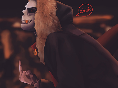 Underfell Sans x reader ( fanart) digital fanart realism sans sansxreader underfell underfellsans undertail undertale