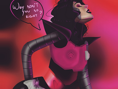 Mettaton Ex Fanart By Ms Unknown16 On Dribbble